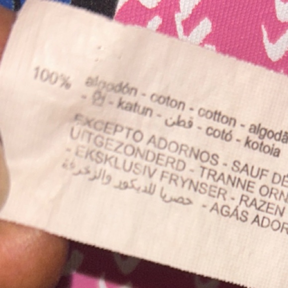 Zara Women's Graphic Tee - Gray, Pink, Blue - Picture 9 of 12